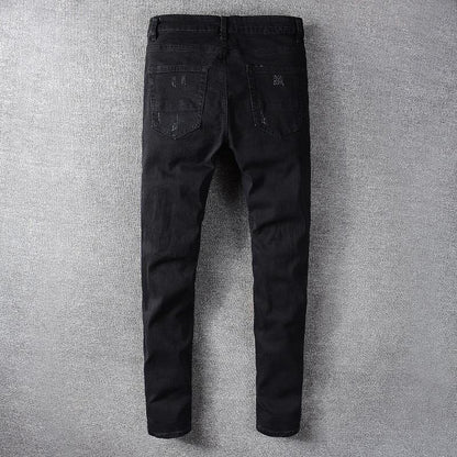 The Horizon Distressed Biker Jeans