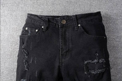 The Horizon Distressed Biker Jeans