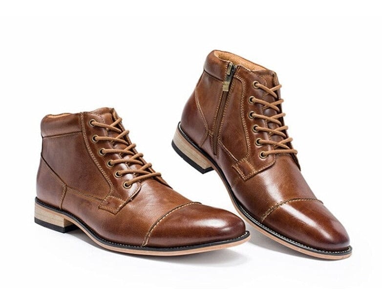 The Carlton Oxford Ankle Boots - Brown