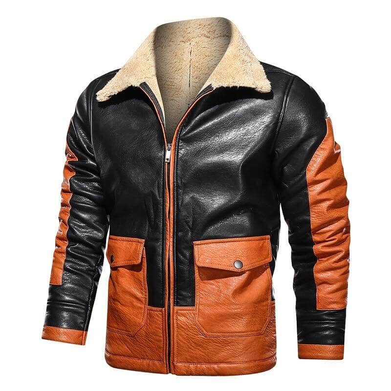 The Geo Faux Leather Jacket