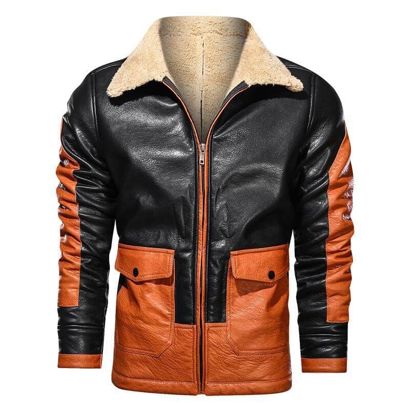 The Geo Faux Leather Jacket