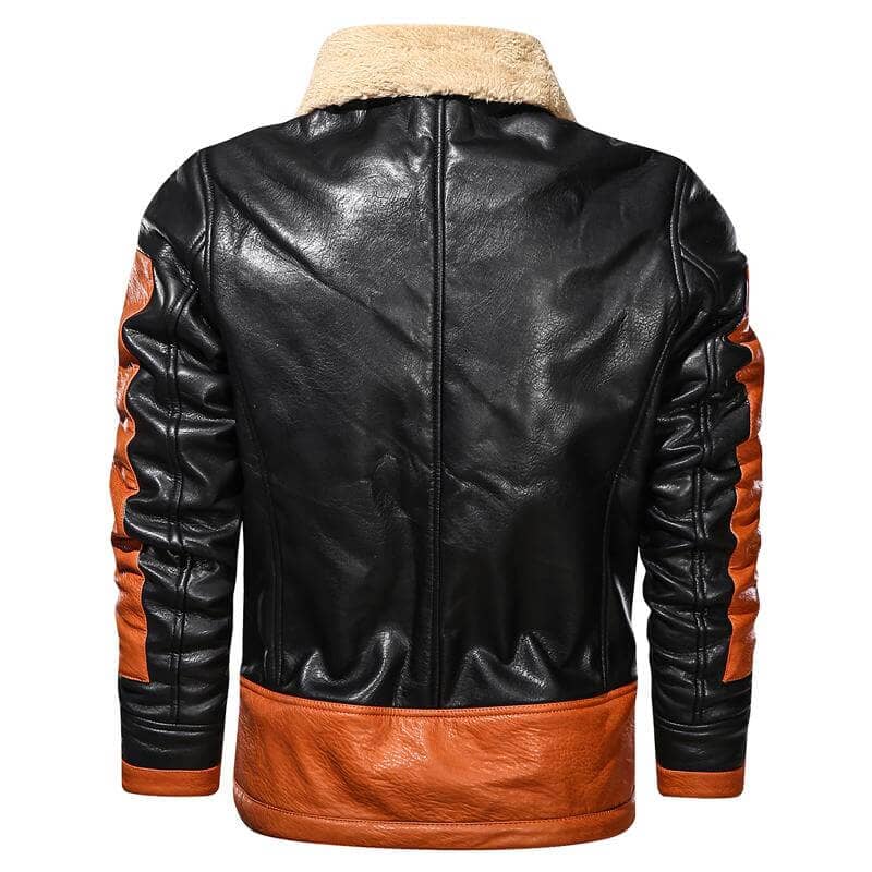 The Geo Faux Leather Jacket