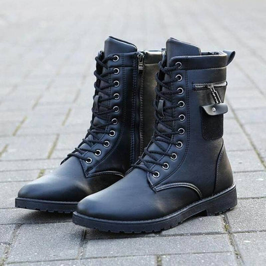 The Martin Leather Combat Boots