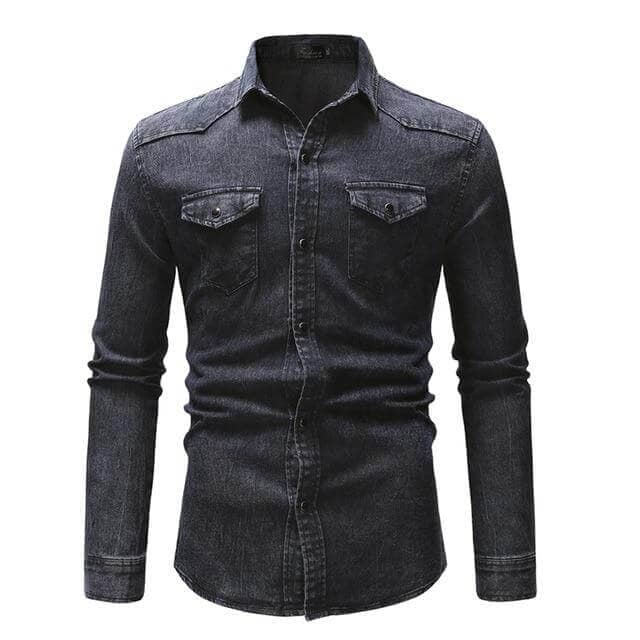 The Colton Long Sleeve Denim Shirt - Multiple Colors