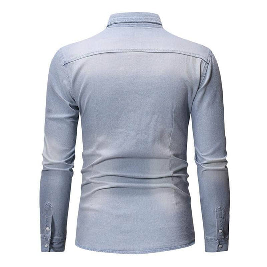 The Colton Long Sleeve Denim Shirt - Multiple Colors