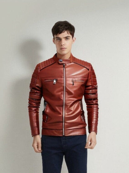 The Cosimo Faux Leather Biker Jacket - Multiple Colors