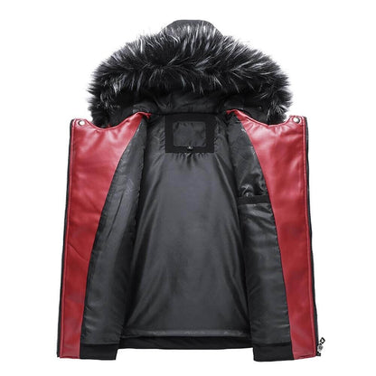 The Sabertooth Faux Fur Winter Biker Jacket - Multiple Colors