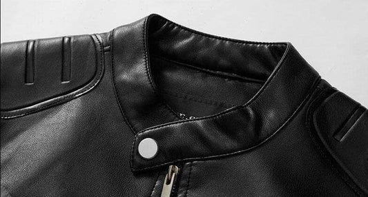 The Tron Faux Leather Biker Jacket - Multiple Colors