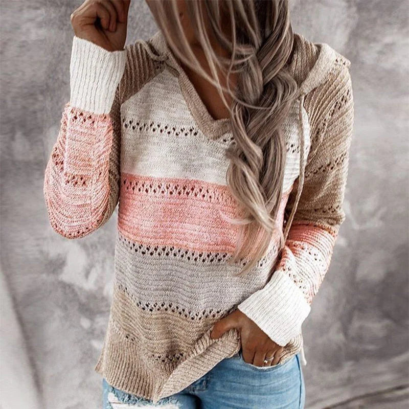 Women’s knit hoodie sweater – women