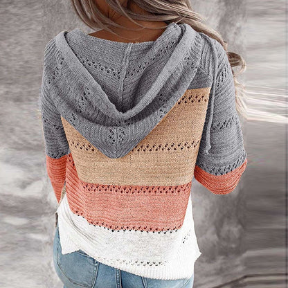 Women’s knit hoodie sweater – women