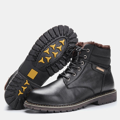 The Onyx Leather Winter Boots