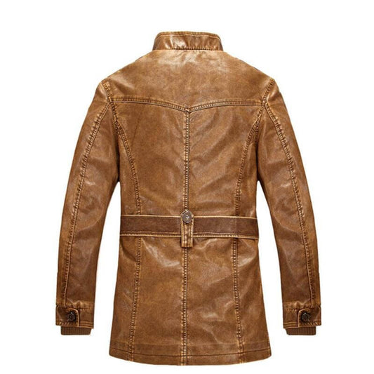 The Olivier Washed-Leather Biker Jacket - Multiple Colors