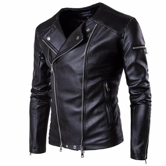 The Torino Faux Leather Moto Biker Jacket