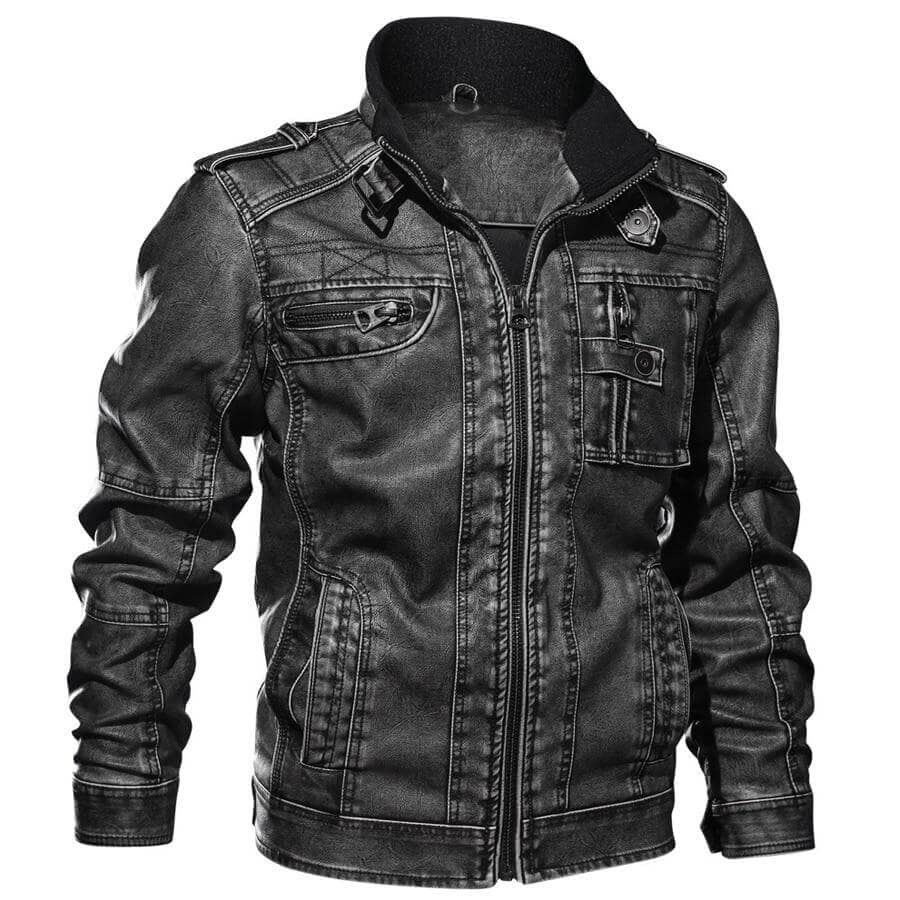 The Captain Faux Leather Aviator Jacket - Multiple Colors