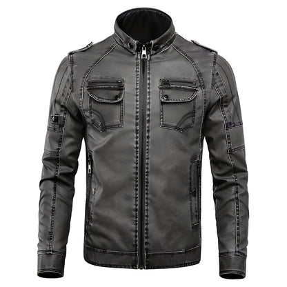 The Julian Faux Leather Moto Jacket - Multiple Colors