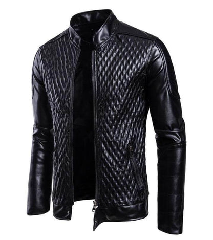 The Rico Faux Leather Moto Jacket - Black