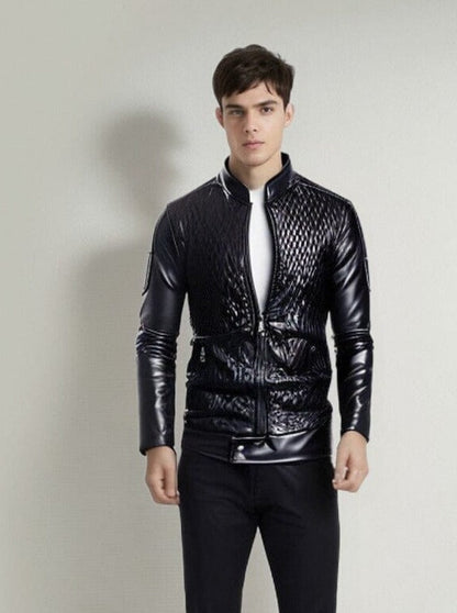 The Rico Faux Leather Moto Jacket - Black