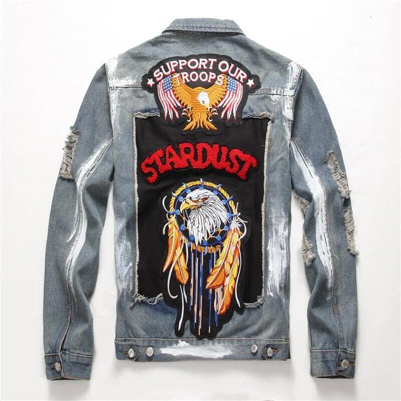 The Trooper Patched Denim Jacket