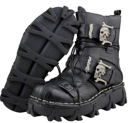 The Julian High Top Genuine Leather Combat Boots