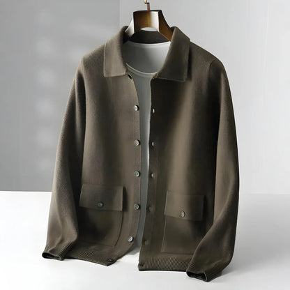 Men’s smart-casual cardigan with buttons – men