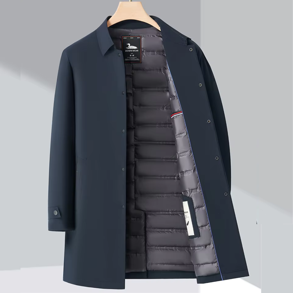 Simon Mid-Length Lapel Padded Jacket