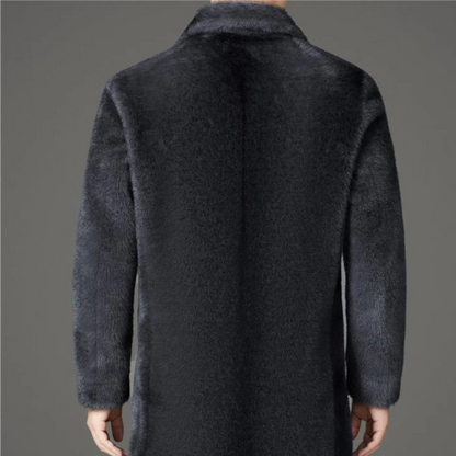 Julian Single-Breasted Fur Warm Coat