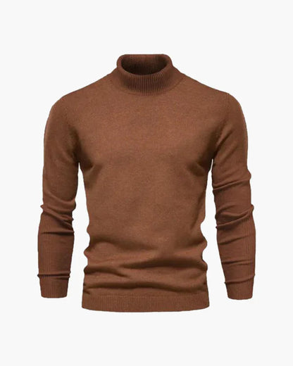 Men’s slim-fit ribbed turtleneck sweater – men