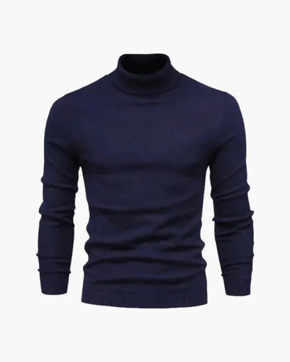Men’s slim-fit ribbed turtleneck sweater – men
