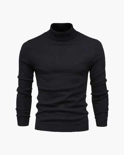 Men’s slim-fit ribbed turtleneck sweater – men
