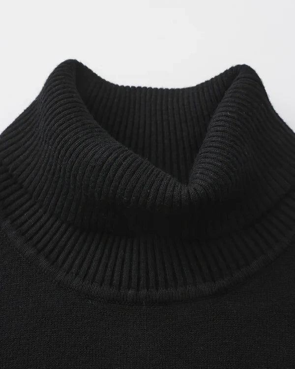 Men’s slim-fit ribbed turtleneck sweater – men