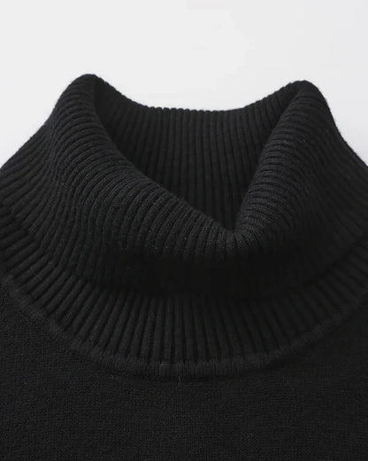 Men’s slim-fit ribbed turtleneck sweater – men