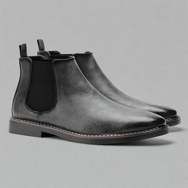 Men’s leather chelsea boots slip-on smart casual – men