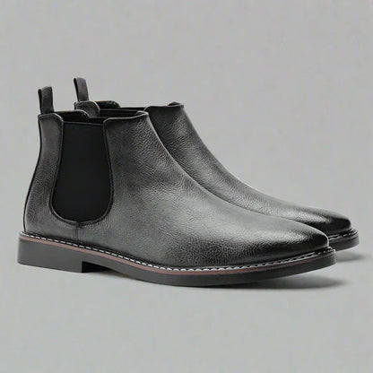 Men’s leather chelsea boots slip-on smart casual – men