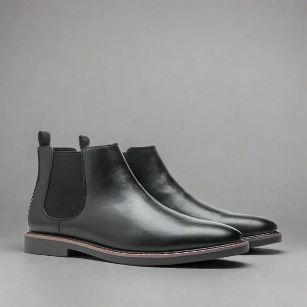 Men’s leather chelsea boots slip-on smart casual – men