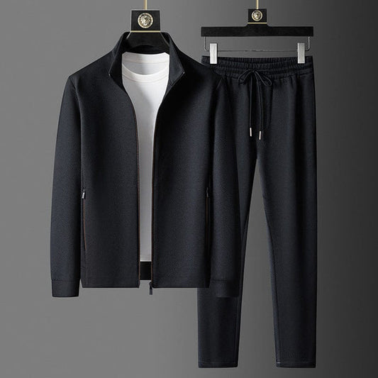 Men’s casual 2-piece set trousers and zip jacket – men