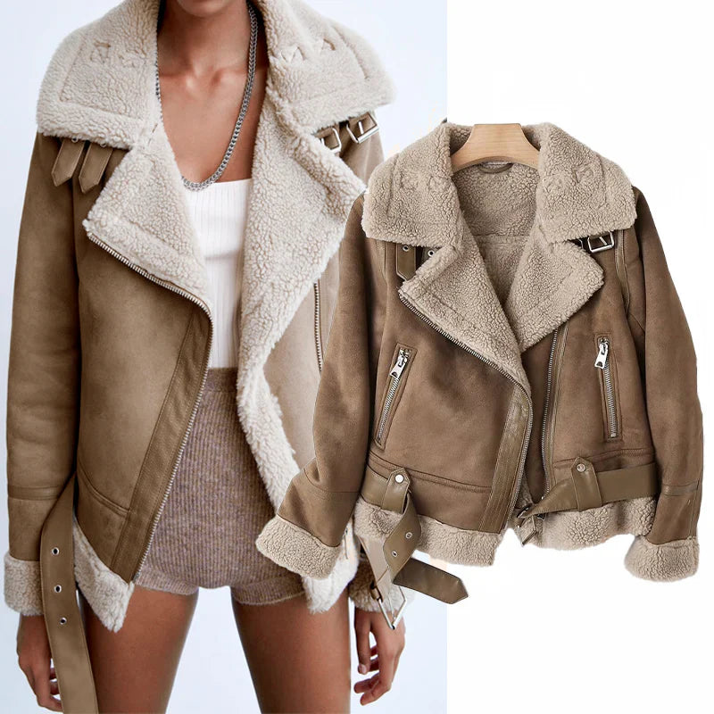 Heili | sherpa fleece bomber jacket