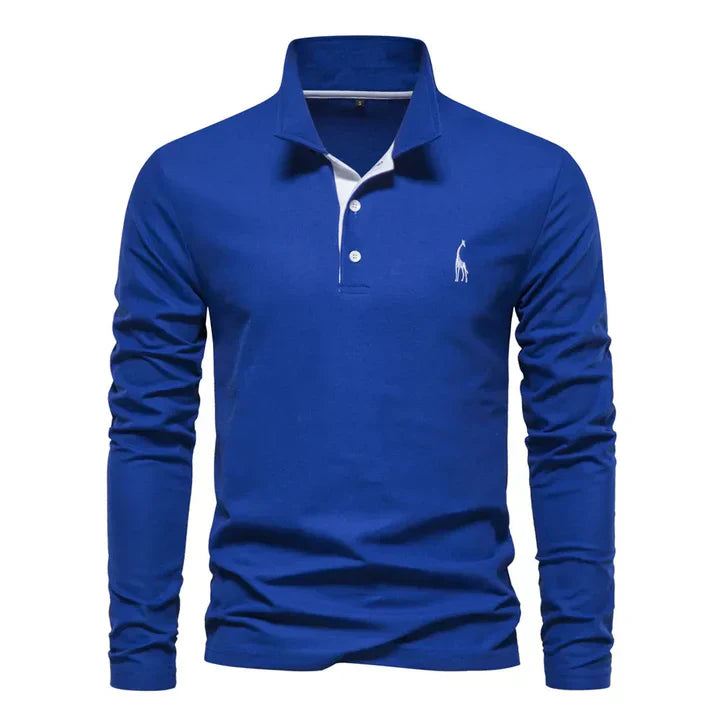 Long-sleeve polo shirt – men