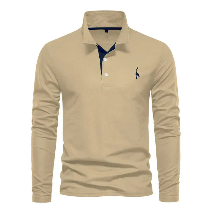 Long-sleeve polo shirt – men