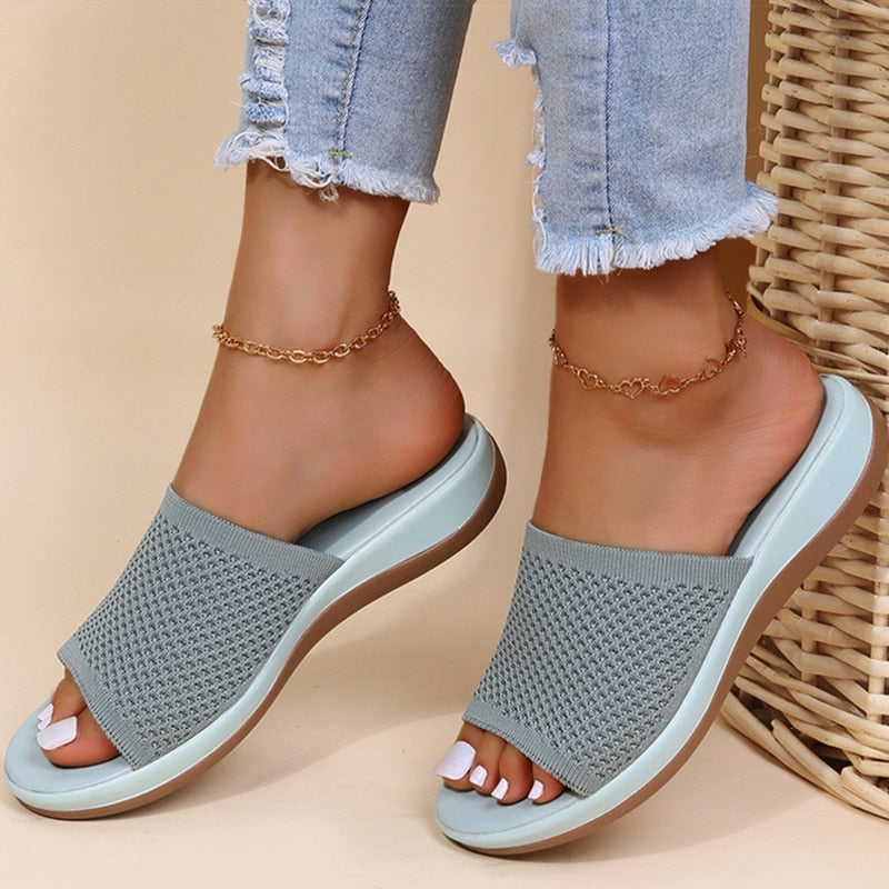 Mesh orthopedic slippers - chesca