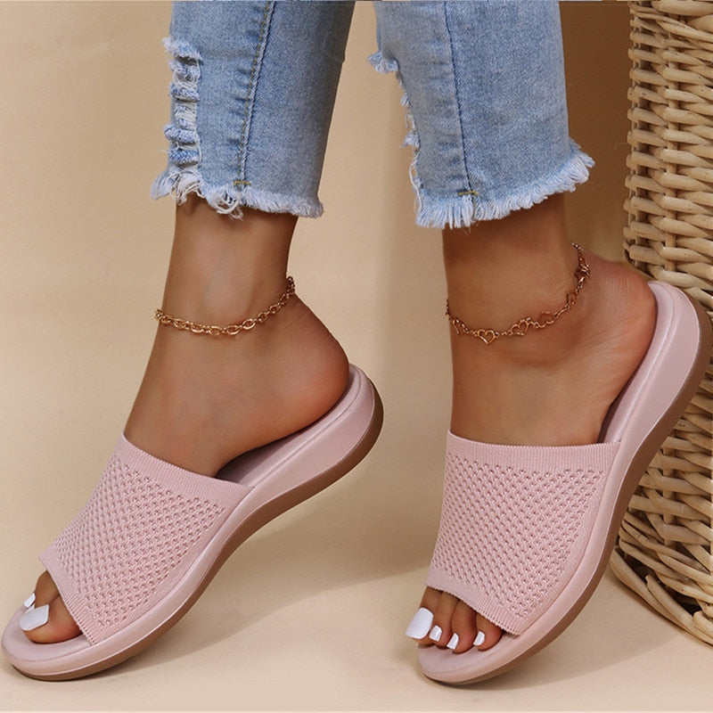 Mesh orthopedic slippers - chesca
