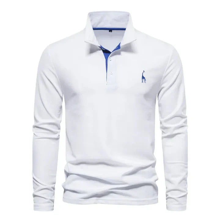 Long-sleeve polo shirt – men