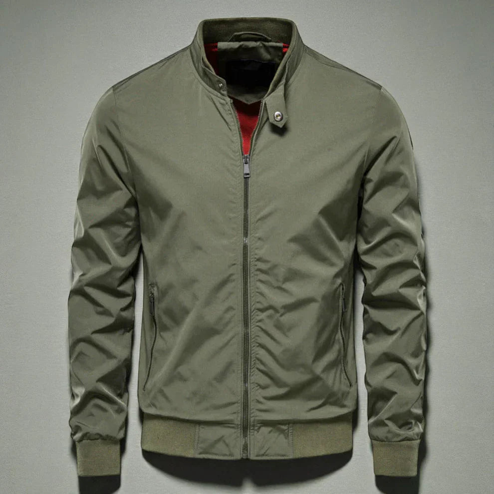 Men’s casual zip-front bomber jacket – men
