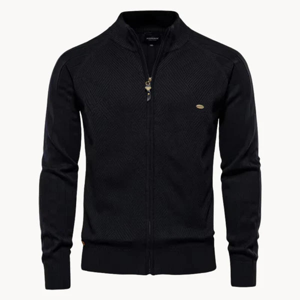 Men's knit zip cardigan warm & casual – men