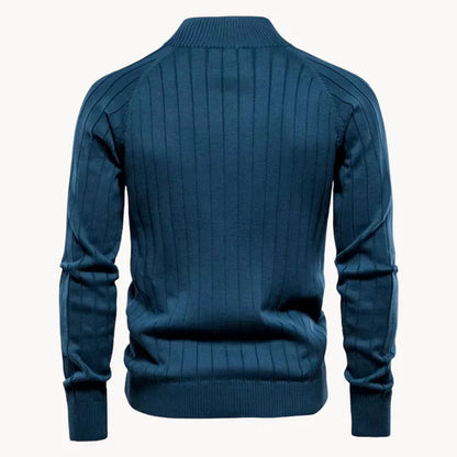 Men's knit zip cardigan warm & casual – men
