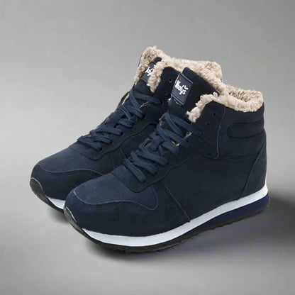 Men’s winter boots warm fur-lined high-top – men