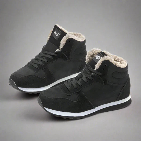 Men’s winter boots warm fur-lined high-top – men