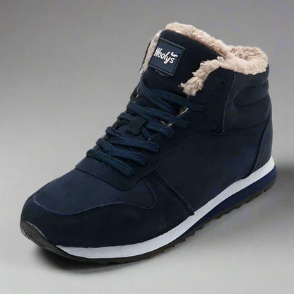Men’s winter boots warm fur-lined high-top – men