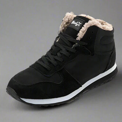 Men’s winter boots warm fur-lined high-top – men