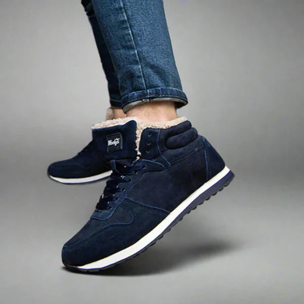 Men’s winter boots warm fur-lined high-top – men