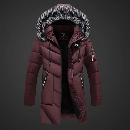 Wolfgang – warm quilted coat with hood, windproof and water-repellent